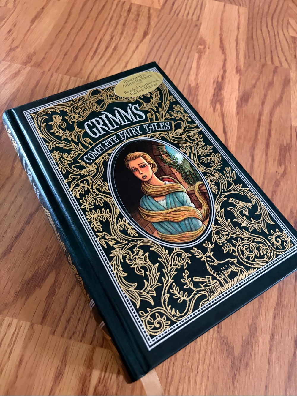 Grimm's Complete Fairy Tales Decorative Hardcover Book - Black and Gold